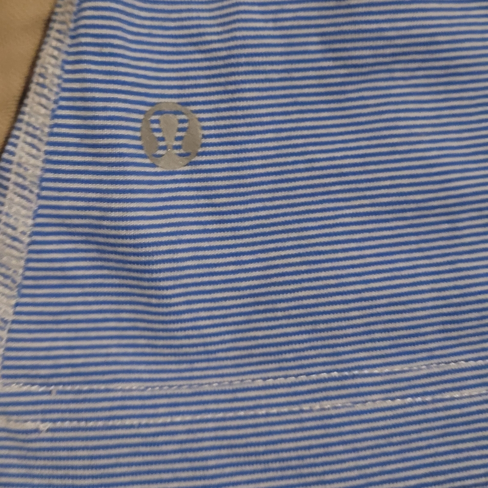Lululemon Beachy Floral Blue Wee Stripe Long Stretch Daily Tank - Picture 5 of 5